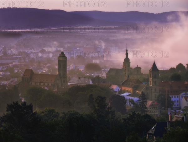 View over Bamberg (Franconia, Germany) at sunrise