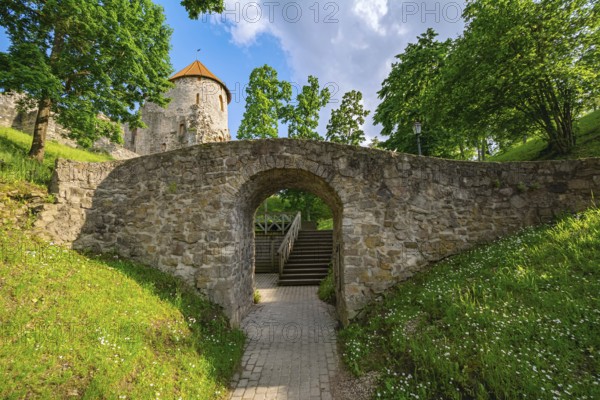 Ruins of an old castle in Cesis, Latvia Cesis, Latvia