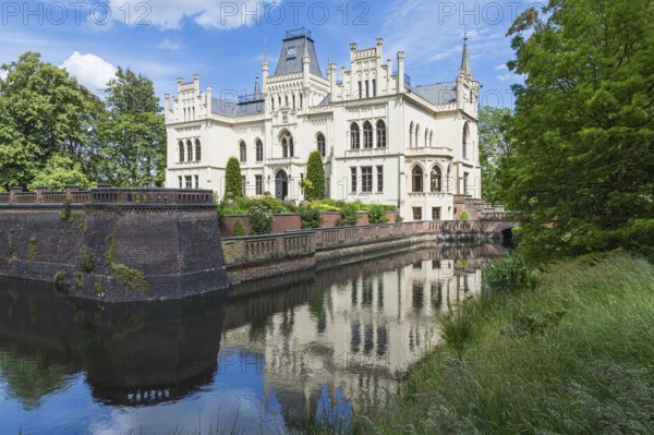 Evenburg moated castle, Leer, East Frisia, Lower Saxony, Germany
