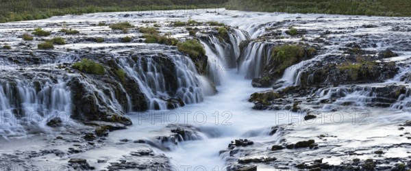 Waterfall, Bruarfoss, Brúará River, Suðurland, Iceland