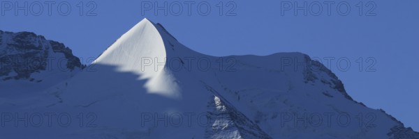Pointed peak of Mount Silberhorn, Switzerland