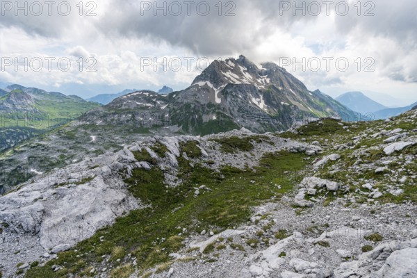 Fantastic hike in the Lechquellen Mountains in Vorarlberg Austria near Lech, Warth, Bludenz