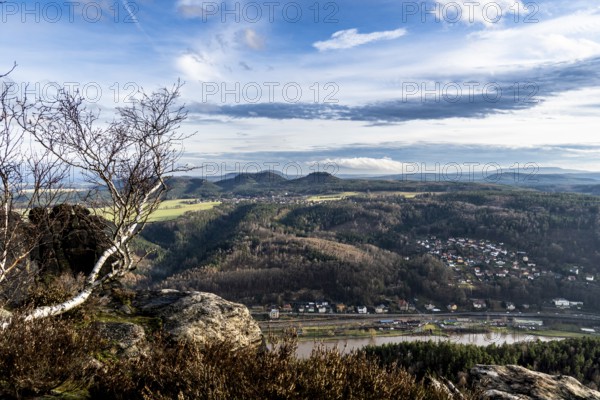 View from the Lilienstein, a table mountain in the Elbe Sandstone Mountains 3