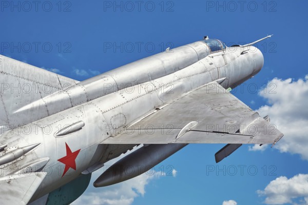 Fighter Aircraft against the Blue Sky Omurtag, Bulgaria