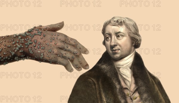 Edward Jenner, 1749-1823, English physician and scientist, digitally restored