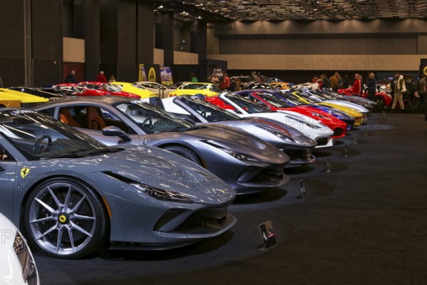 Salon Automobile 2025, Ferrari collection, Convention Centre, Montreal, Province of Quebec, Canada