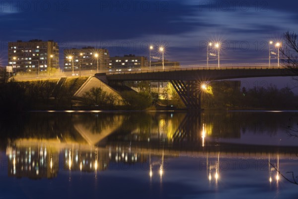 View of the bridge over the Volga-Don canal in Krasnoarmeysk district of Volgograd