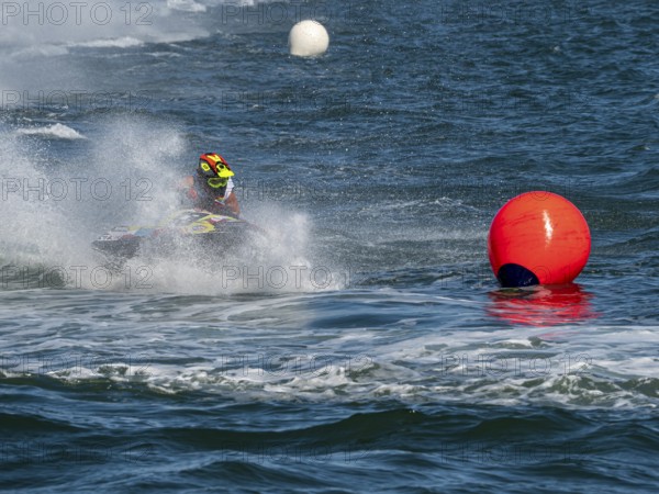 Olbia, Italy - September 16 - 20192 Aquabike world Championship gran prix of Italy