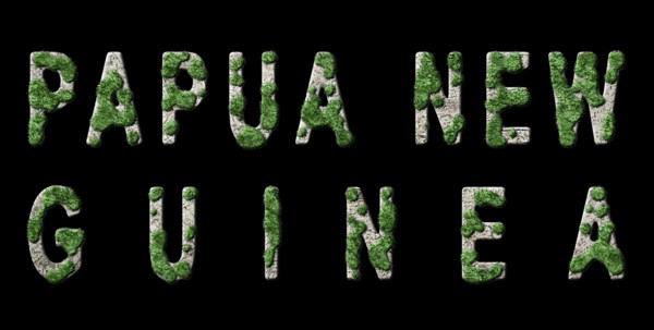 Papua New Guinea Reforestation and Climate Message, Sustainable Green Typography, Green Agenda