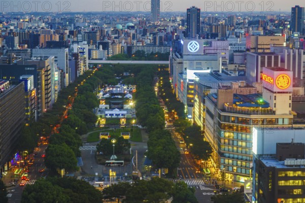 Sunset from the Nagoya TV Tower. Shooting Location: Aichi Prefecture, Nagoya City