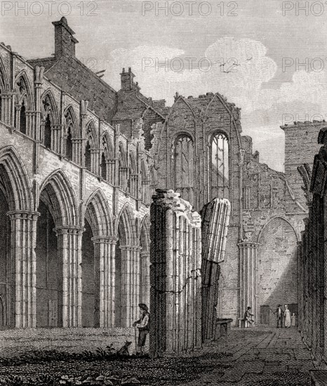 Holyrood Chapel, Edinburgh, Scotland, 17th century, Views in Edinburgh by J. & H. S. Storer