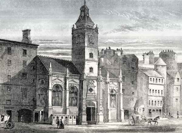 The Old Tron Church before fire in the early nineteenth century, Edinburgh, Scotland, 18th century