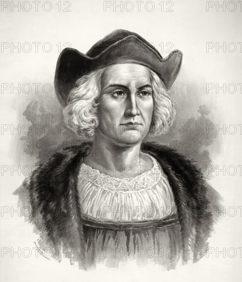 Christopher Columbus, 1451, 1506, Italian navigator, digitally optimized