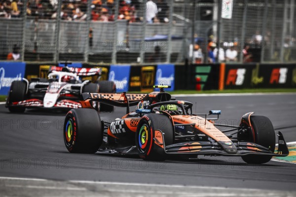 Lando Norris of Great Britain drives the McLaren Formula 1 Team MCL39 during third practice at Albert Park in Melbourne, Australia