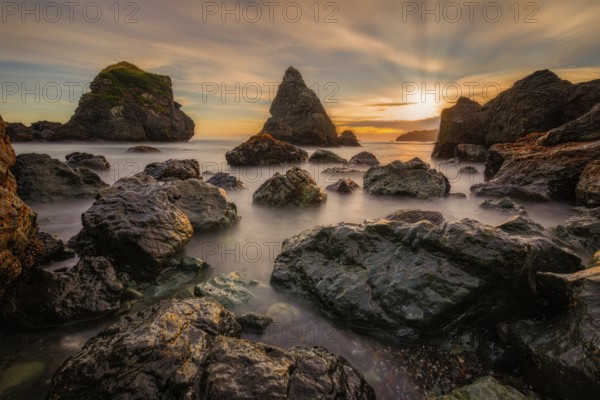 A beautiful seascape at a northern California beach