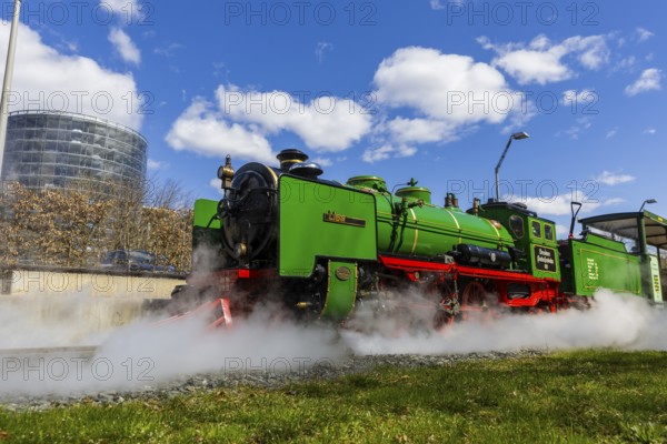 The popular small railway in Dresden's Great Garden has been in operation for 75 years. The steam locomotives Moritz and Lisa are even 100 years old. In the anniversary year, there is a children's festival and a steam locomotive festival. The renovated stations bring the history of the park railway to life and show the valuable work done with children and young people, Dresden, Saxony, Germany