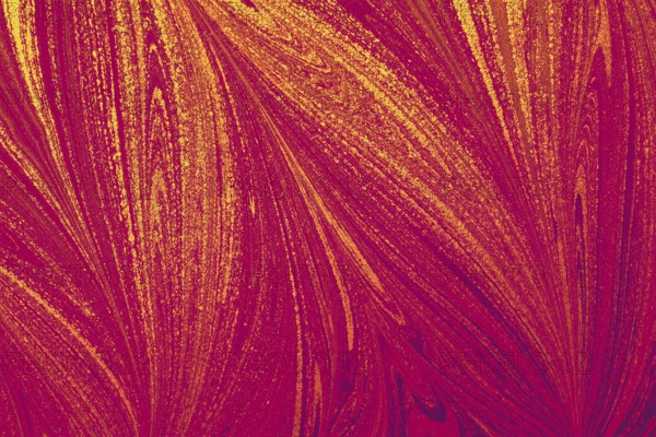 Beautiful abstract art of Ebru marbling painting techniques on water with acrylic paints