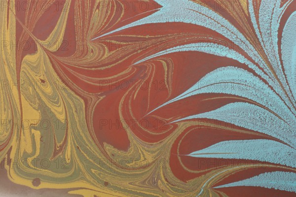 Creative ebru art background abstract pint. Marbling texture pattern