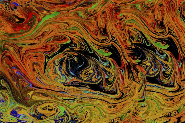 Traditional Ottoman Turkish abstract marbling art patterns as background