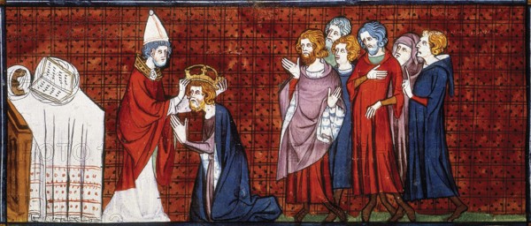 Charlemagne (2 April 742 – 28 January 814 CE), also known as Charles the Great (Latin: Carolus or Karolus Magnus, French: Charles Le Grand or Charlemagne, German: Karl der Grosse, Italian: Carlo Magno or Carlomagno) or Charles I, was King of the Franks who united most of Western Europe during the Middle Ages and laid the foundations for modern France and Germany. He took the Frankish throne from 768 and became King of Italy from 774. From 800 he became the first Holy Roman Emperor - the first recognized Roman emperor in Western Europe since the collapse of the Western Roman Empire three centuries earlier. The expanded Frankish state he founded is called the Carolingian Empire.<br/><br/> The oldest son of Pepin the Short and Bertrada of Laon, Charlemagne became king in 768 following the death of his father. He was initially co-ruler with his brother Carloman I. Carloman's sudden death in 771 under unexplained circumstances left Charlemagne as the undisputed ruler of the Frankish Kingdom...