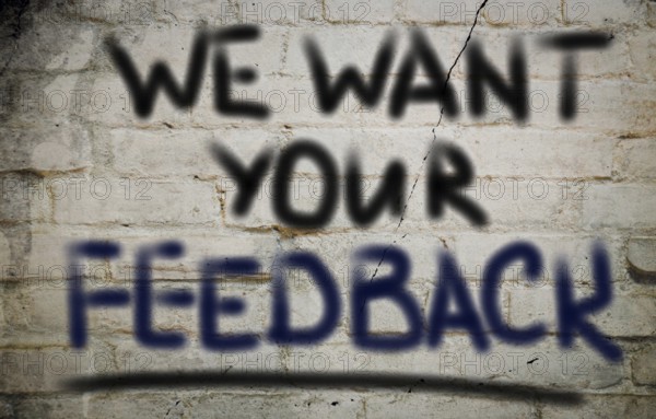 We Want Your Feedback Concept