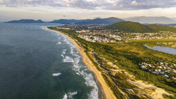 Florianópolis, Campeche beach during sunrise. Brazil. Rio Tavares neighborhood