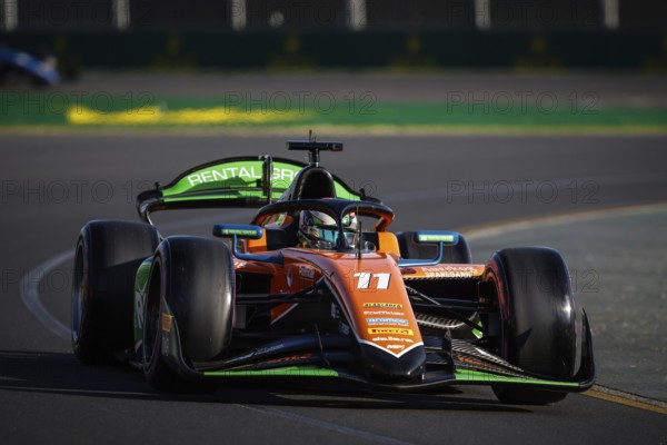 MELBOURNE, AUSTRALIA, MARCH 22: Dennis Hauger of Norway and MP Motorsport during qualifying at the 2024 Formula 2 Australian Grand Prix at Albert Park in Melbourne, Australia