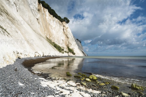 Chalk cliffs, chalk, cliffs, sea, Baltic Sea, Moen Klimt, Denmark, Northern Europe