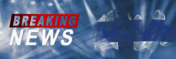 Finland Breaking News, Smoke Flag Background
