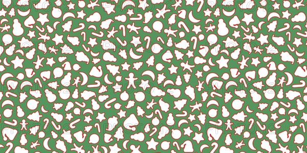 Green and White Christmas background, Christmas icons elements banner