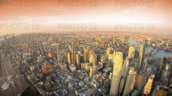An image of Manhattan New York from above