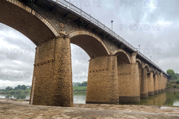 Irwin Bridge on Krishna River, Sangli, Maharashtra, India, Asia