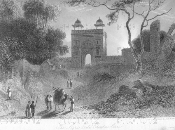 The Agra gate Chauter Serai, Uttar Pradesh, India