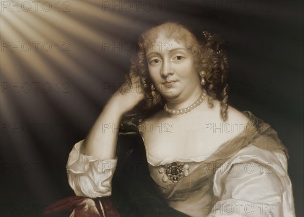 Marie de Rabutin-Chantal, marquise de Sévigné, also known as Madame de Sévigné or Mme de Sévigné, French aristocrat, digitally edited after Louis Ferdinand Elle the Elder
