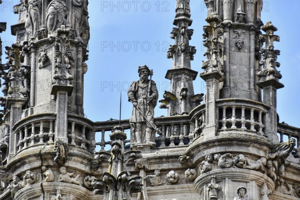 Detail of st pauls cathedral in milan italy