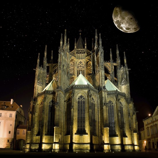 Famous St Vitus Cathedral in Prague, ST. Petersburg, Russia