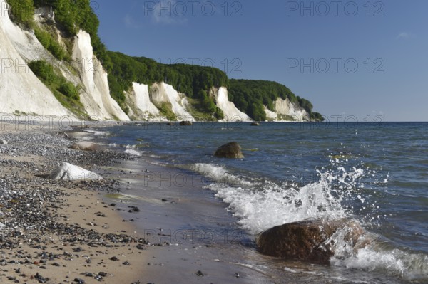 Chalk coast at Jasmund National Park on Rügen, Mecklenburg-Western Pomerania, Germany
