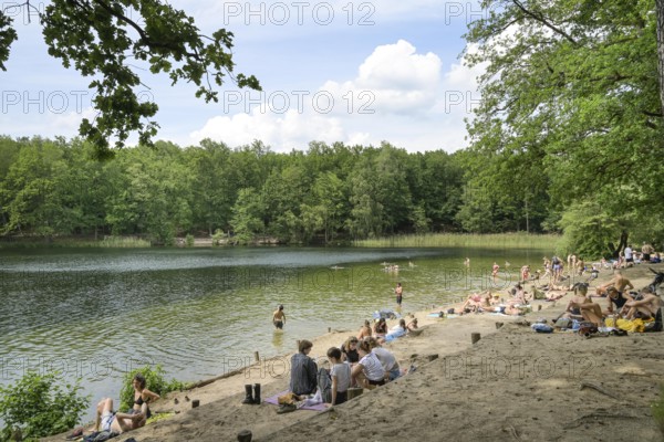 Bathing area, Krumme Lanke, Zehlendorf, Steglitz-Zehlendorf, Berlin, Germany +++ NO MODEL RELEASE
