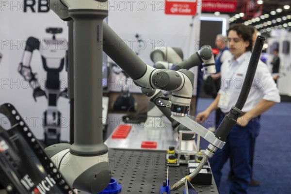 Detroit, Michigan - More than 800 exhibitors displayed at Automate, North America's largest robotic and automation event. Rainbow Robotics displayed their products