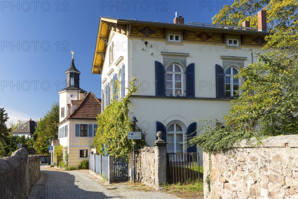 Landhaus des Meinholdschen Weingutes and Meinholdsches Turmhaus, Oberlößnitz, Radebeul, Saxony, Germany