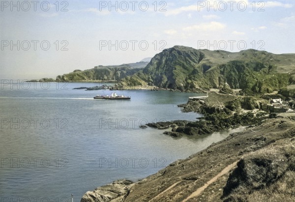 PS Bristol Queen (built 1946), white funnel, paddle steamer, Ilfracombe, North Devon, England, United Kingdom, early 1960s