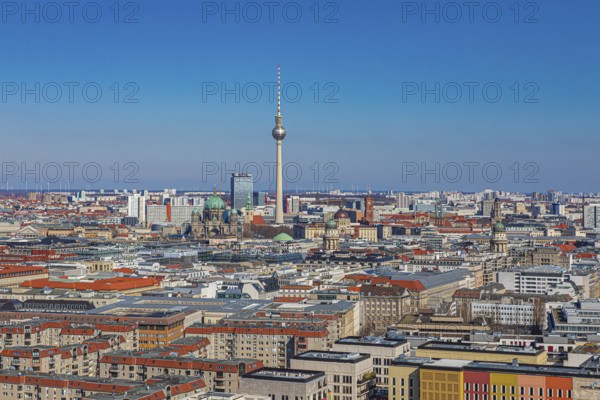Berlin from above, the view from Panoramapunkt Berlin on Potsdamer Platz, Berlin, Germany