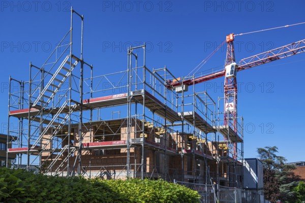 Building site Carcass scaffolding
