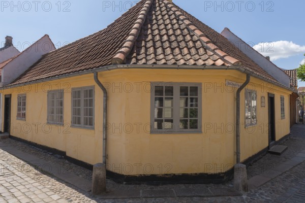 Odense, Old Town, Hans Christian Andersen Hus, probable birthplace of the poet and writer, Fyn, island of Funen, Denmark