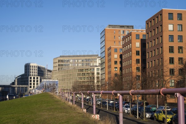Modern office and residential building, Tilla-Durieux-Park, Potsdamer Platz, Berlin-Mitte, Berlin, Germany