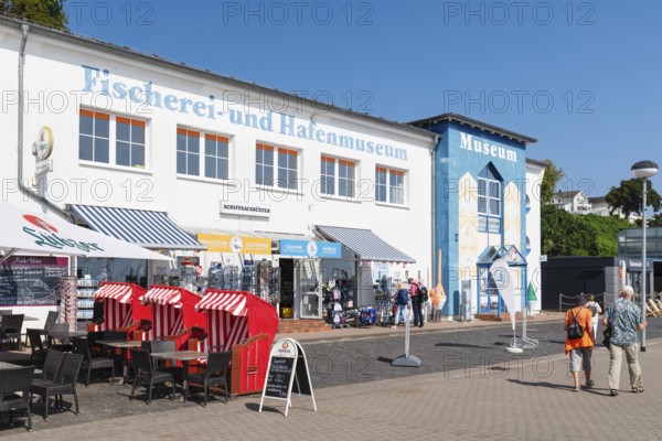 Fishing and harbour museum at the port of Sassnitz, Rügen, Mecklenburg-Western Pomerania, Germany, Sassnitz, Mecklenburg-Western Pomerania, Germany