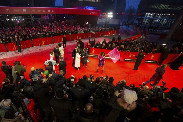 Guests on the red carpet at the opening film The Light of the 75th Berlinale at the Theater am Potsdamer Platz in Berlin on 13.02.2025