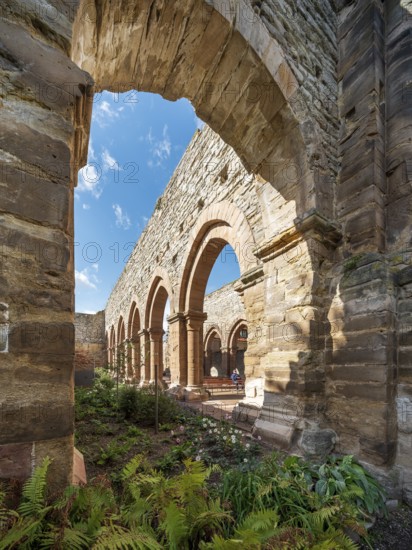 Ruins of the monastery church, Memleben Monastery and Imperial Palace, Memleben, Saxony-Anhalt, Germany