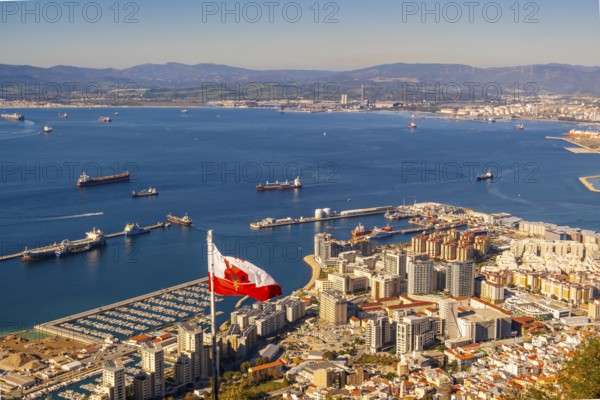 Beautiful Landscape View from Gibraltar in Spain South Coast