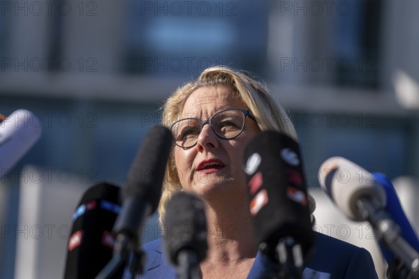Germany, Berlin, 01.03.2023, Aid organisations welcome feminist strategies, Aid agencies and development organisations welcome the feminist strategies of Foreign Minister Baerbock and Development Minister Svenja Schulze (SPD, photo) on Wednesday. On 1 March 2023, the Federal Cabinet will discuss guidelines for a feminist development policy and the strategy for a feminist foreign policy